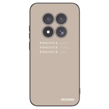 Picasee crna silikonska maskica za Xiaomi Redmi Note 15 Pro 4G - Positive Vibes