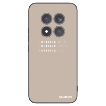 Picasee crna silikonska maskica za Xiaomi Redmi Note 15 Pro+ - Positive Vibes