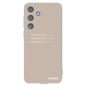 Picasee silikonska prozirna maskica za Samsung Galaxy S25 FE 5G - Positive Vibes