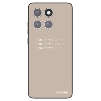 Picasee crna silikonska maskica za Motorola Edge 60 Fusion - Positive Vibes