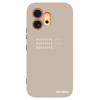 Picasee crna silikonska maskica za Honor 600 - Positive Vibes