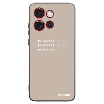 Picasee crna silikonska maskica za Motorola Edge 60 Neo 5G - Positive Vibes
