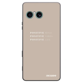 Picasee crna silikonska maskica za Sony Xperia 10 VII - Positive Vibes