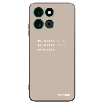 Picasee crna silikonska maskica za Motorola Moto G57 Power - Positive Vibes