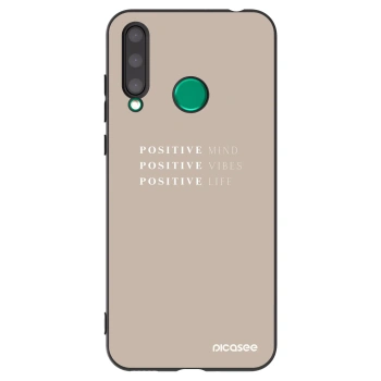 Picasee crna silikonska maskica za Honor 20 Lite - Positive Vibes