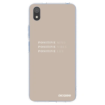 Picasee silikonska prozirna maskica za Xiaomi Redmi 7A - Positive Vibes