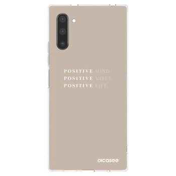 Picasee silikonska prozirna maskica za Samsung Galaxy Note 10 N970F - Positive Vibes