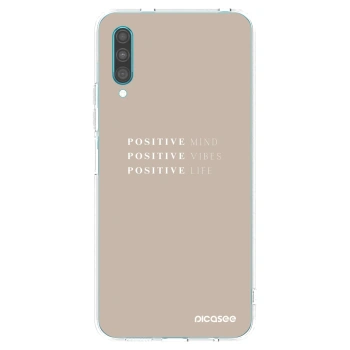 Picasee silikonska prozirna maskica za Samsung Galaxy A30s A307F - Positive Vibes