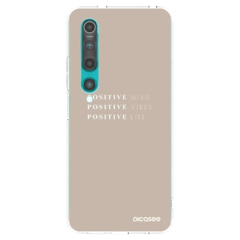 Picasee silikonska prozirna maskica za Xiaomi Mi 10 - Positive Vibes