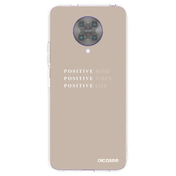 Picasee silikonska prozirna maskica za Xiaomi Poco F2 Pro - Positive Vibes