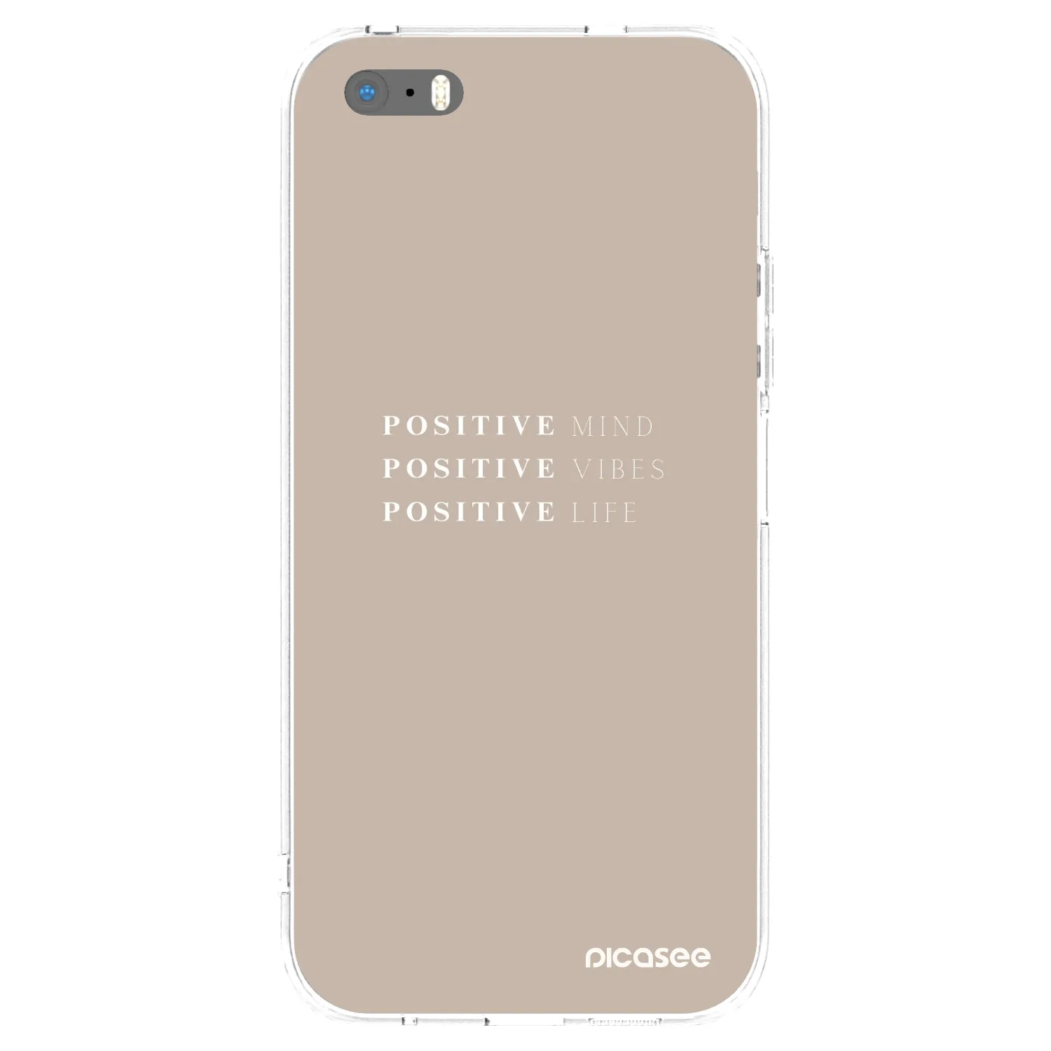 Picasee silikonska prozirna maskica za Apple iPhone 5/5S/SE - Positive Vibes