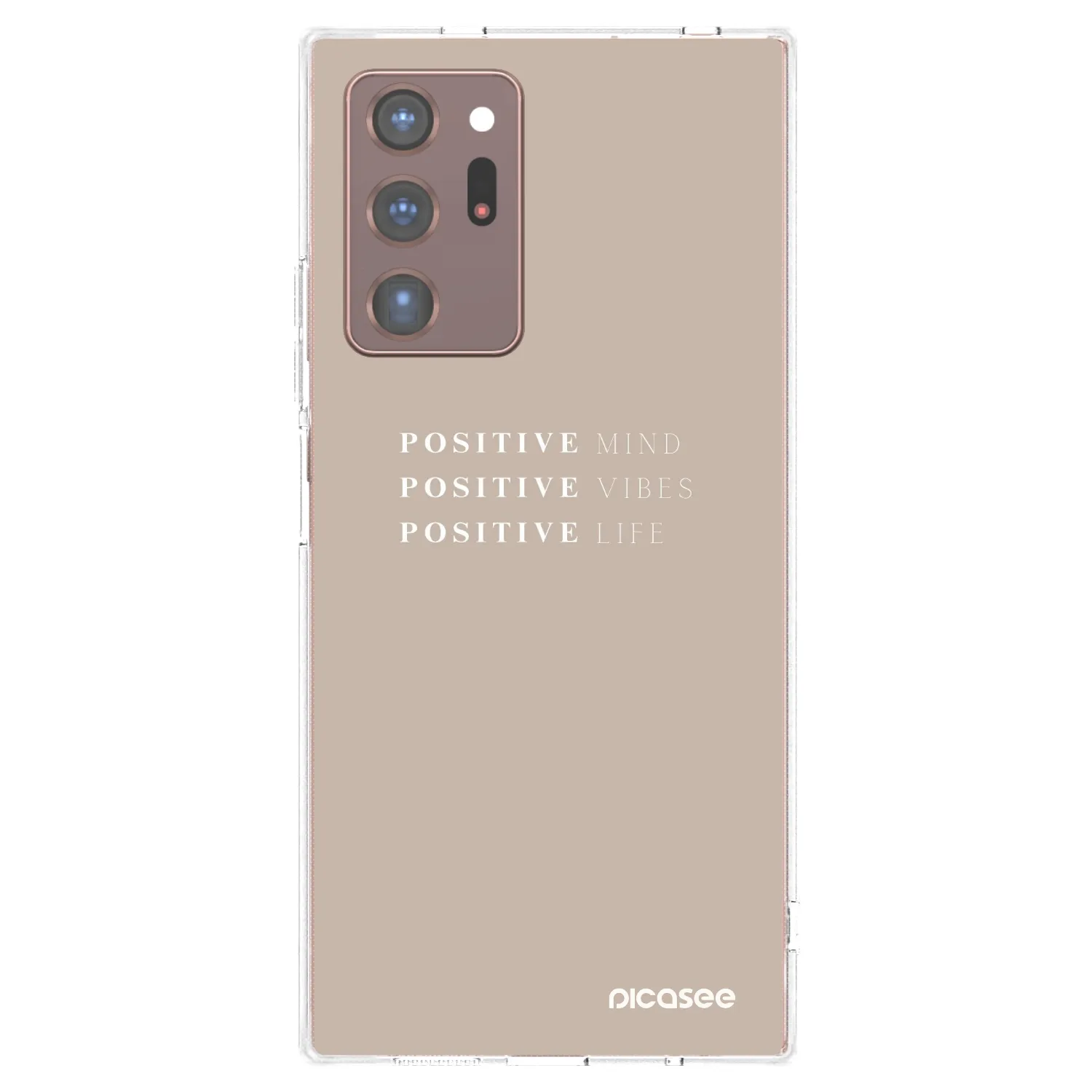 Picasee silikonska prozirna maskica za Samsung Galaxy Note 20 Ultra - Positive Vibes