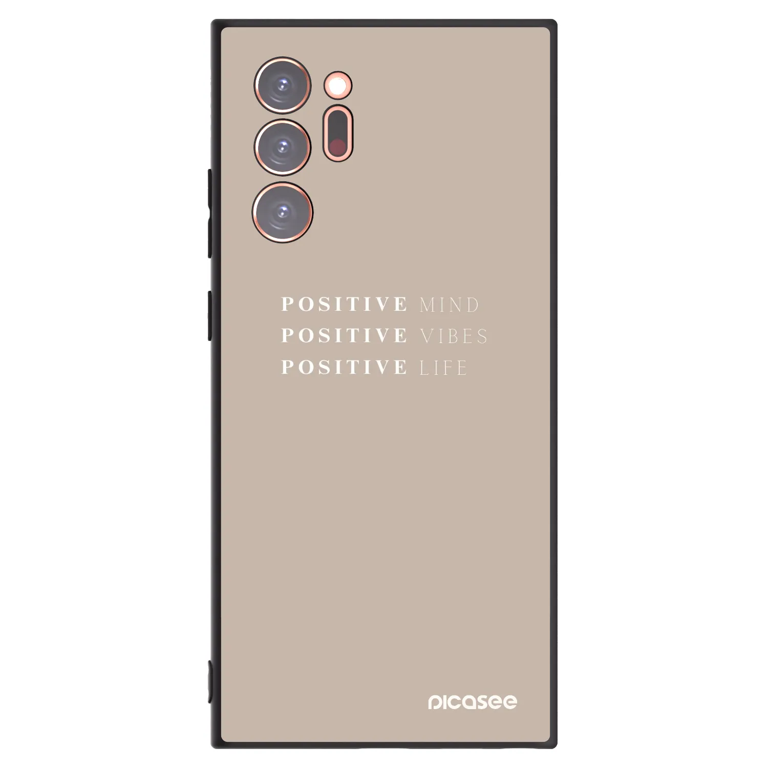 Picasee crna silikonska maskica za Samsung Galaxy Note 20 Ultra - Positive Vibes