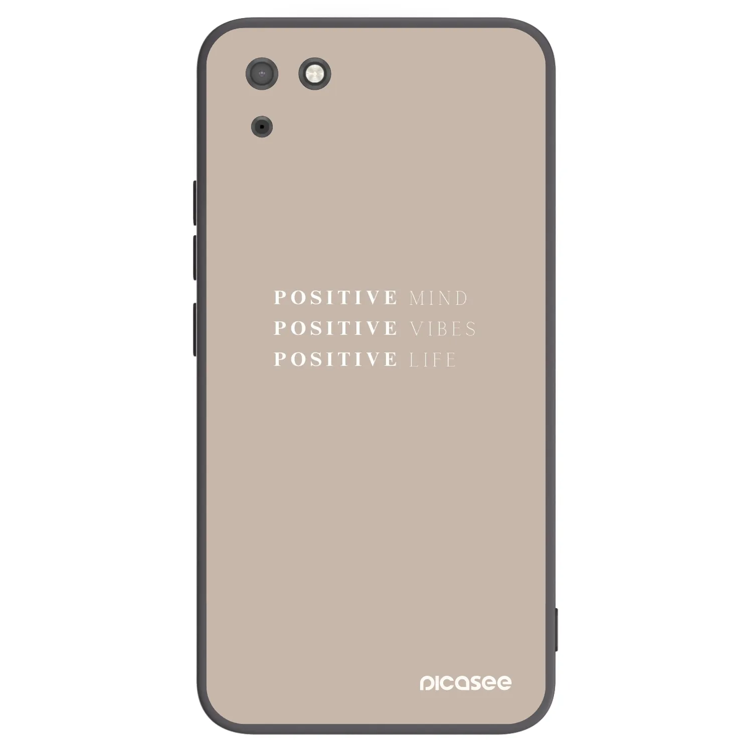 Picasee crna silikonska maskica za Huawei Y5P - Positive Vibes