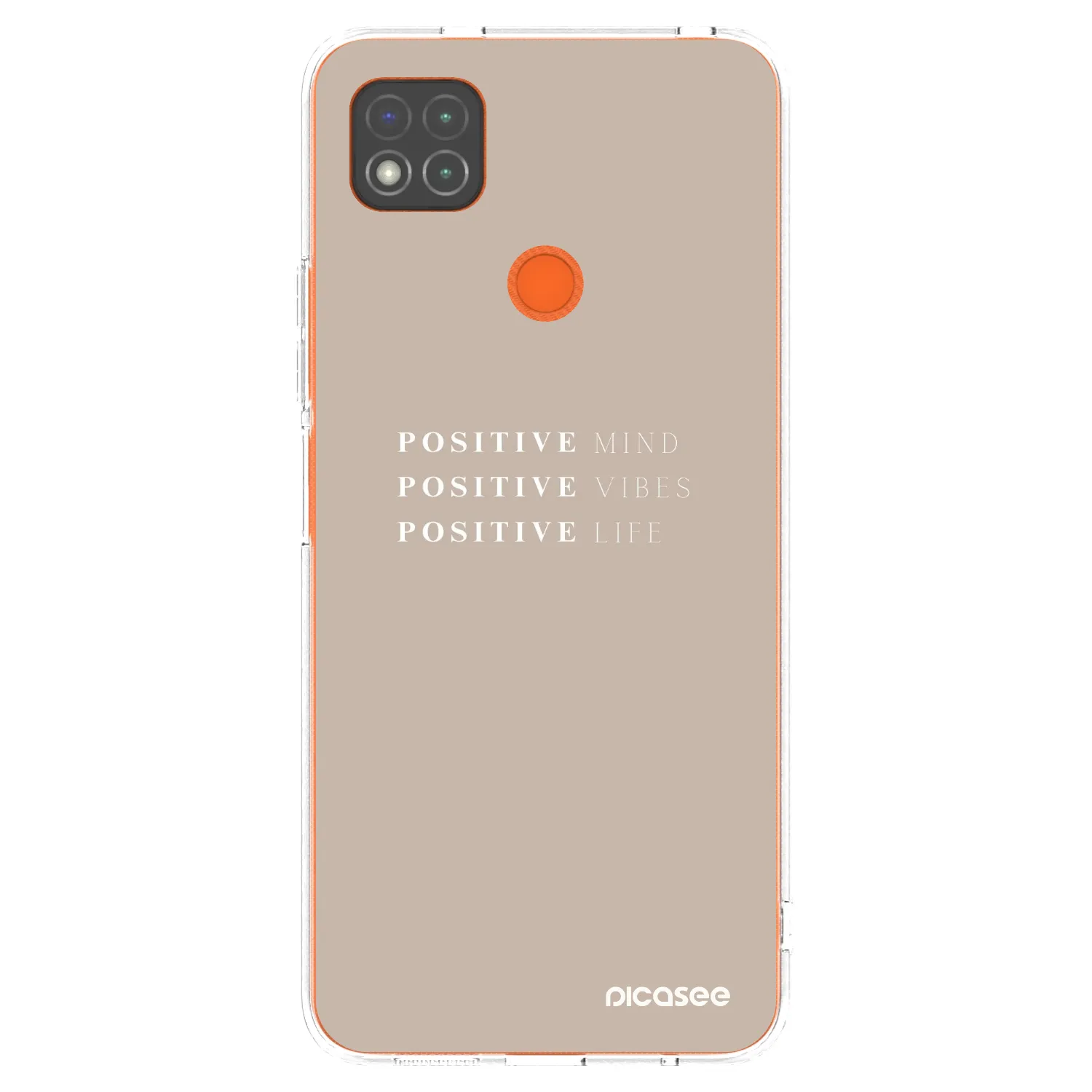 Picasee silikonska prozirna maskica za Xiaomi Redmi 9C - Positive Vibes