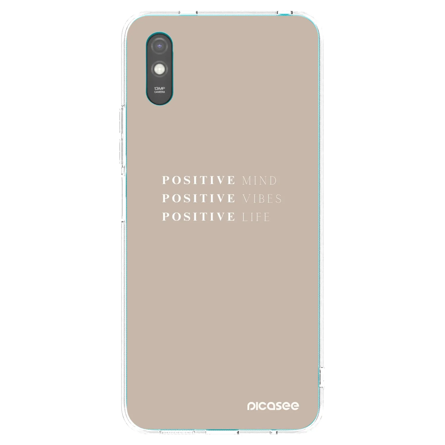 Picasee silikonska prozirna maskica za Xiaomi Redmi 9A - Positive Vibes