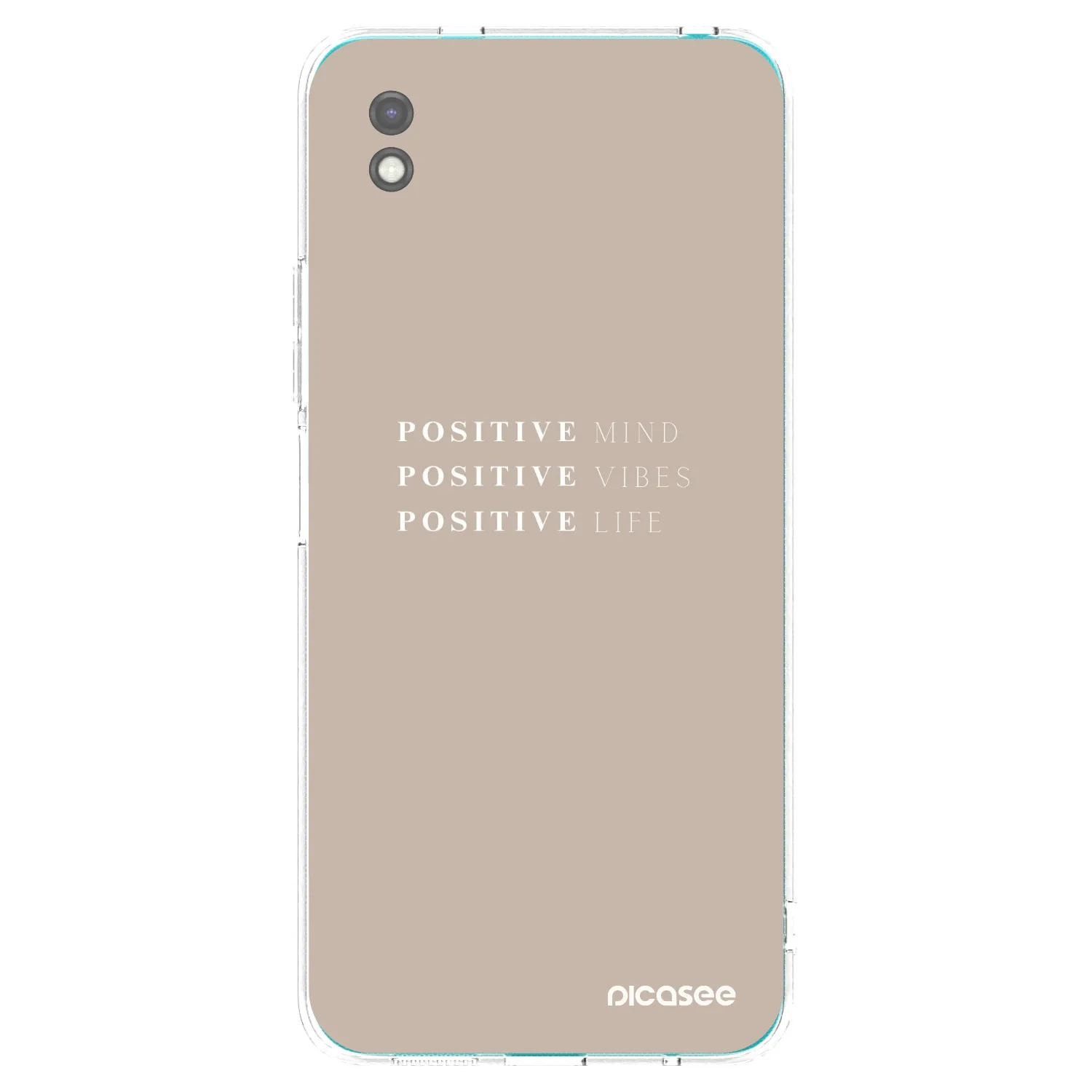 Picasee crna silikonska maskica za Xiaomi Redmi 9A - Positive Vibes