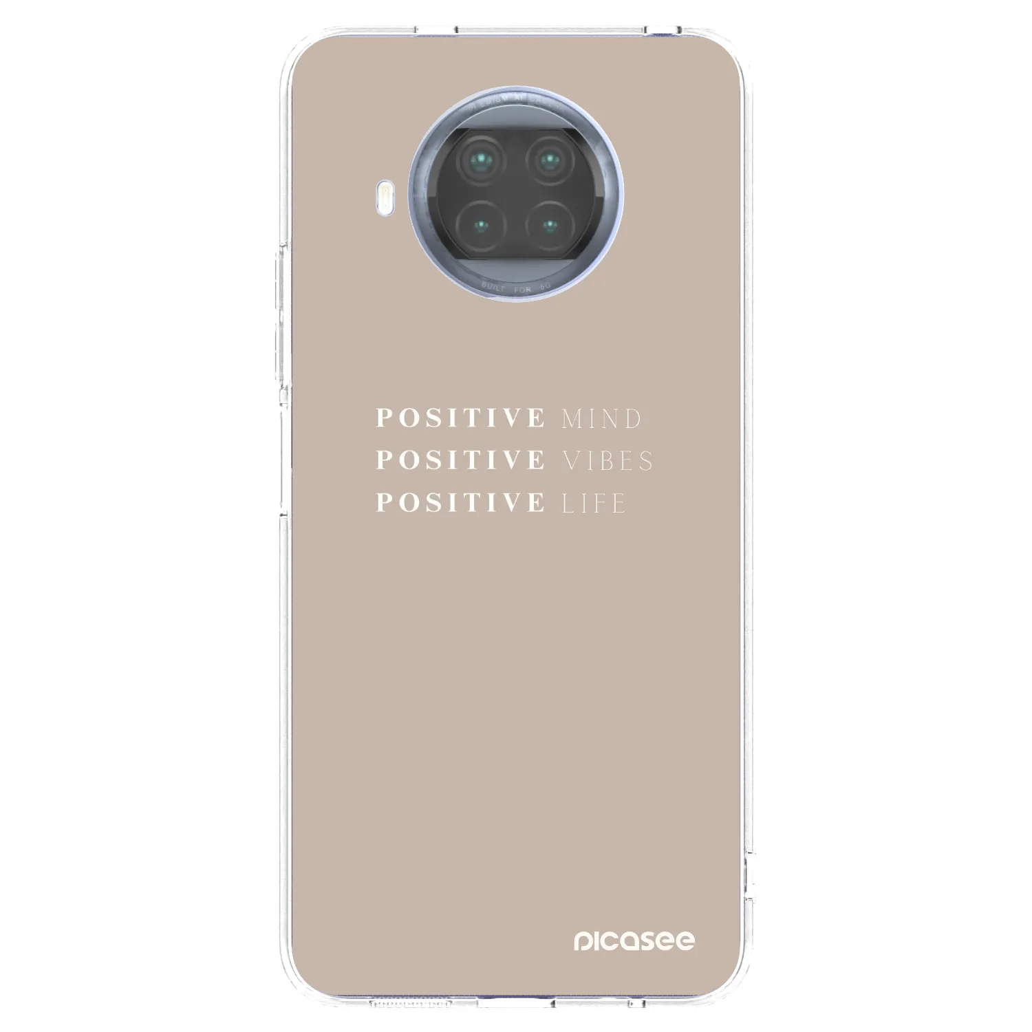Picasee silikonska prozirna maskica za Xiaomi Mi 10T Lite - Positive Vibes