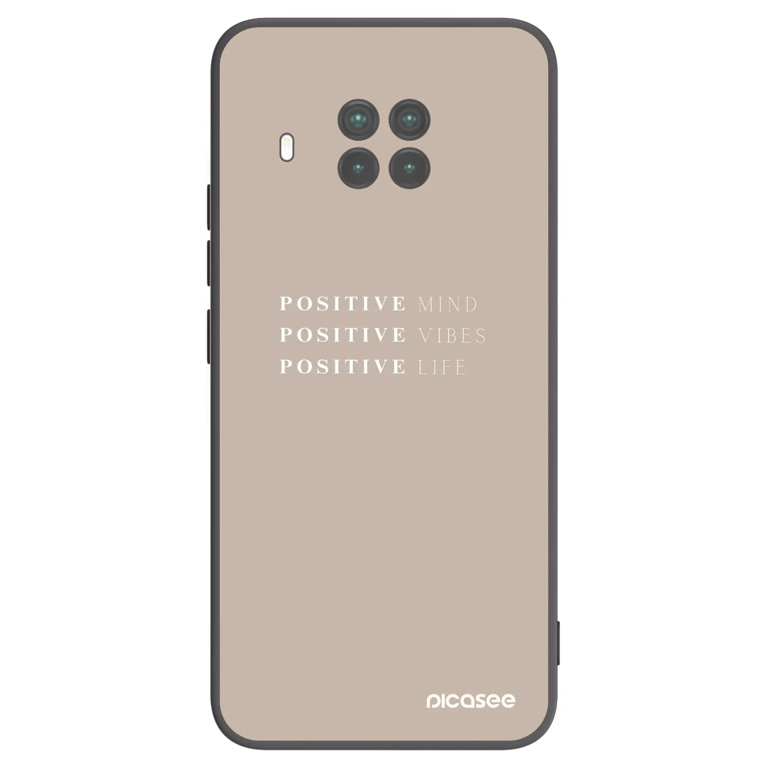 Picasee crna silikonska maskica za Xiaomi Mi 10T Lite - Positive Vibes