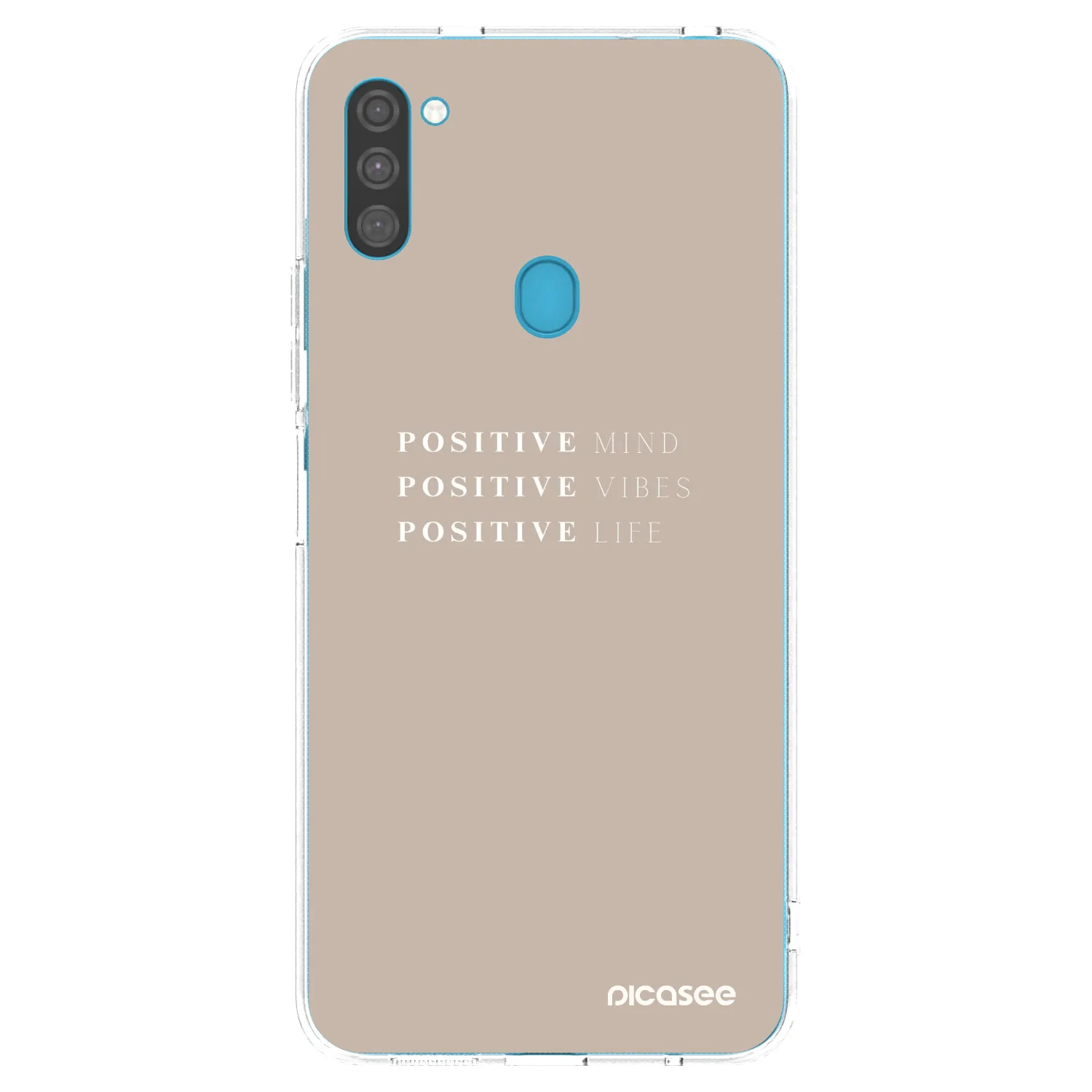 Picasee silikonska prozirna maskica za Samsung Galaxy M11 - Positive Vibes
