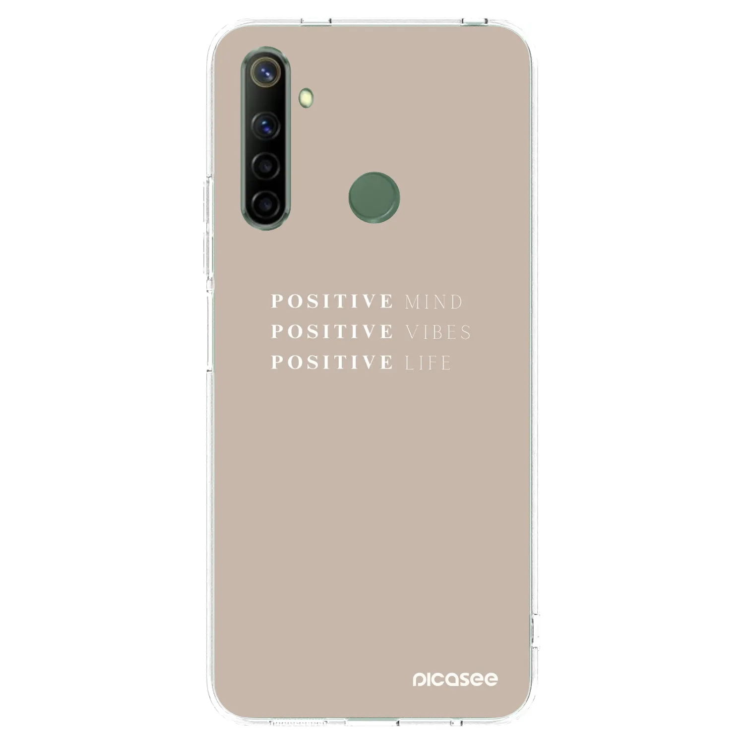 Picasee silikonska prozirna maskica za Realme 6i - Positive Vibes
