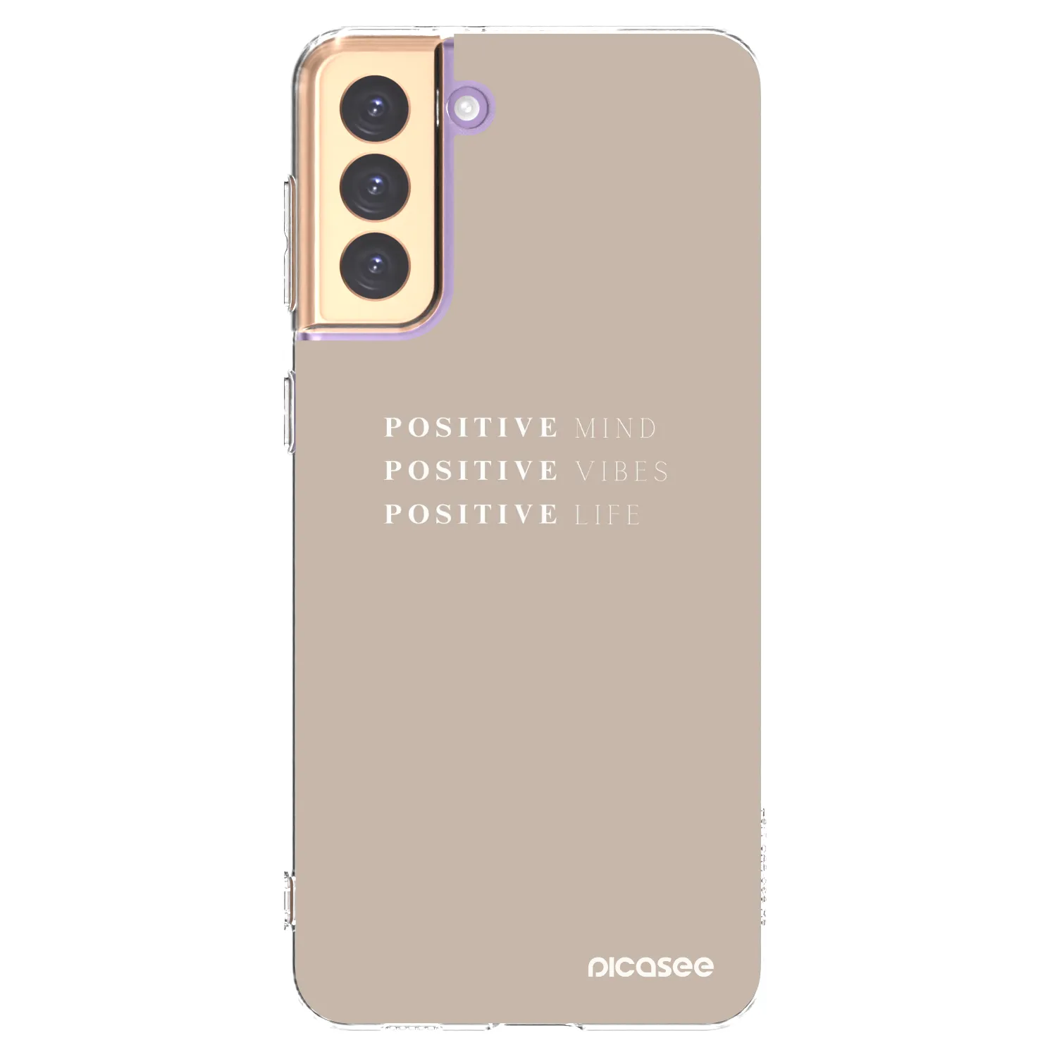 Picasee silikonska prozirna maskica za Samsung Galaxy S21+ 5G G996F - Positive Vibes
