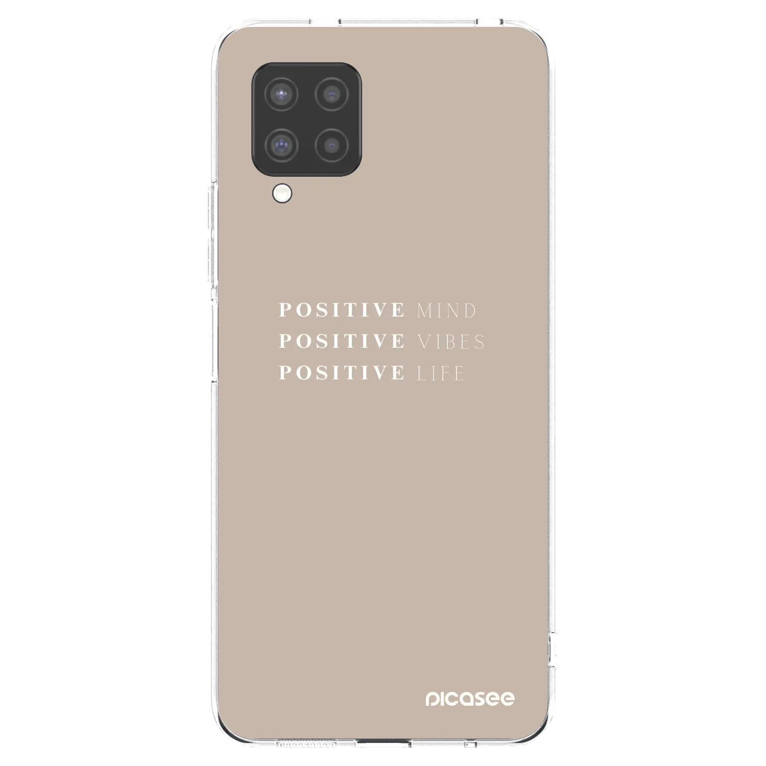 Picasee silikonska prozirna maskica za Samsung Galaxy A42 A426B - Positive Vibes