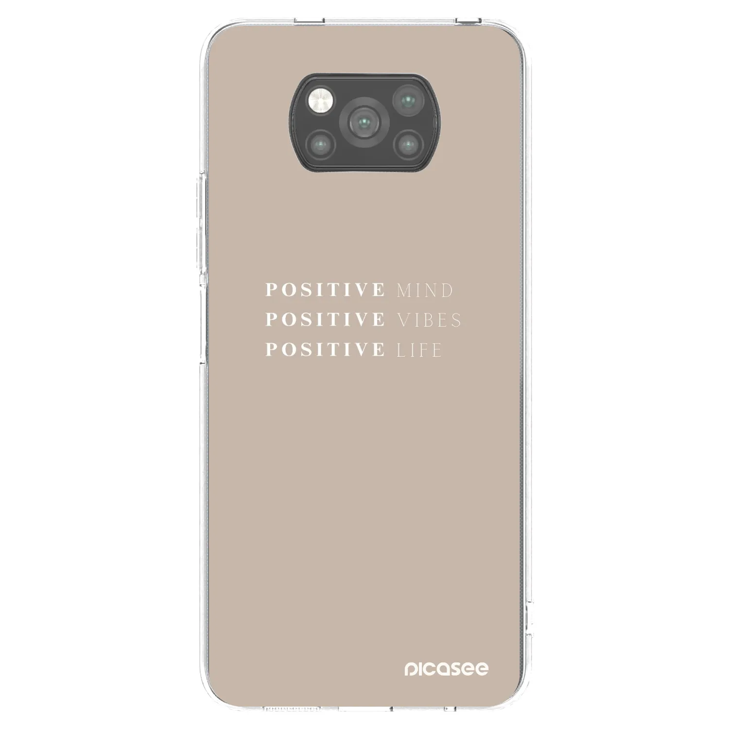 Picasee crna silikonska maskica za Xiaomi Poco X3 Pro - Positive Vibes