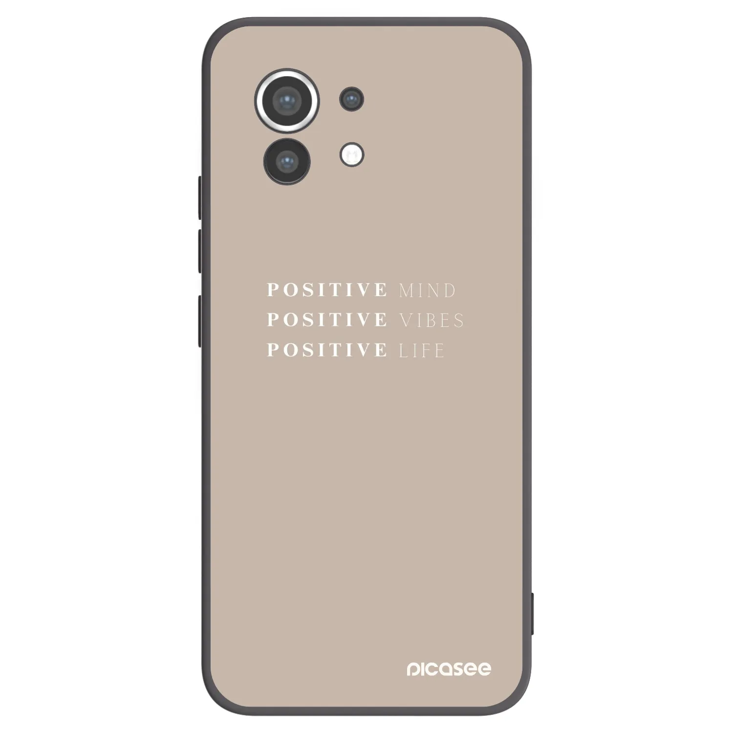Picasee crna silikonska maskica za Xiaomi Mi 11 - Positive Vibes