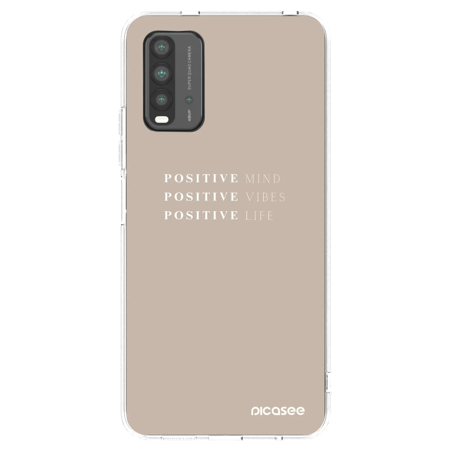 Picasee crna silikonska maskica za Xiaomi Redmi 9T - Positive Vibes