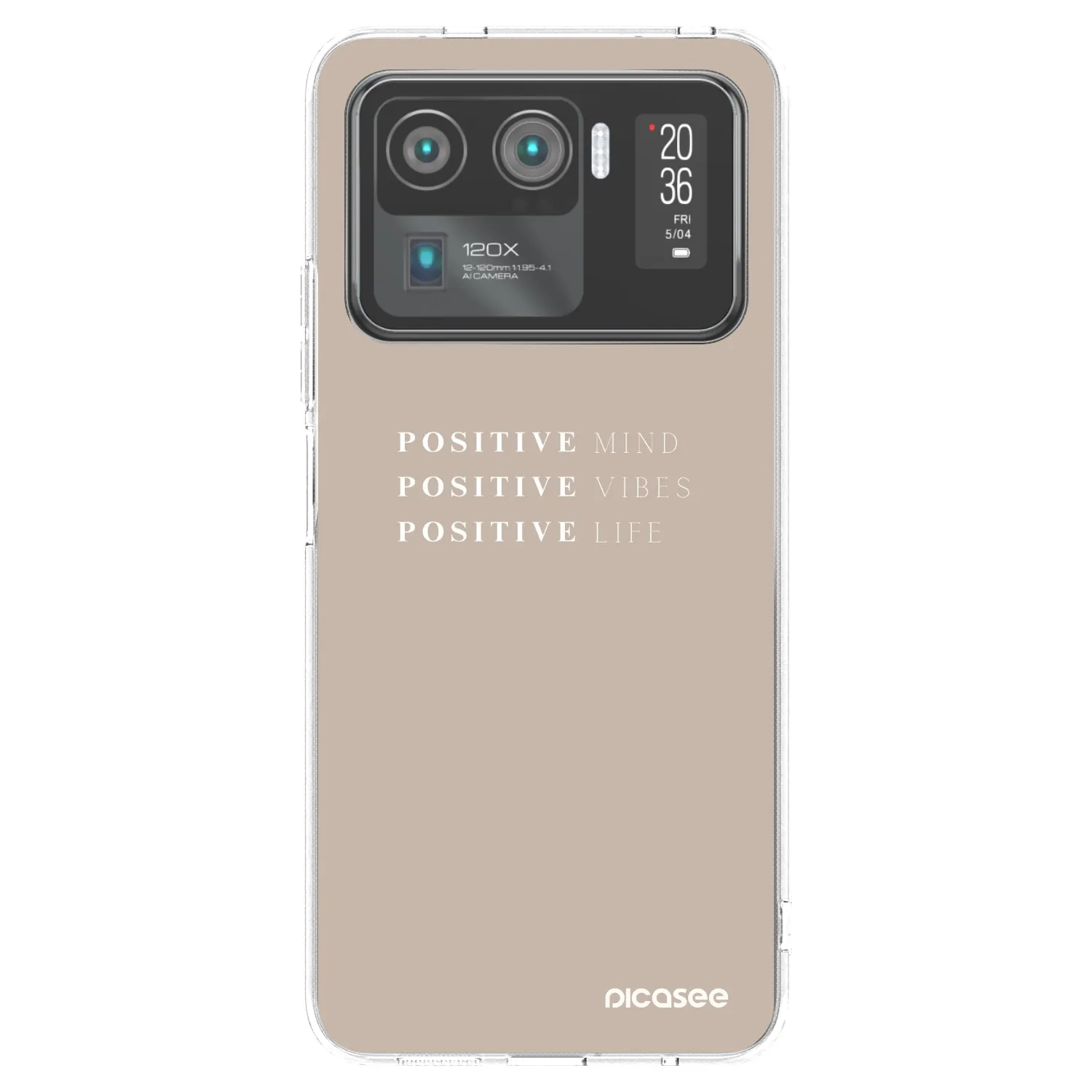 Picasee silikonska prozirna maskica za Xiaomi Mi 11 Ultra - Positive Vibes