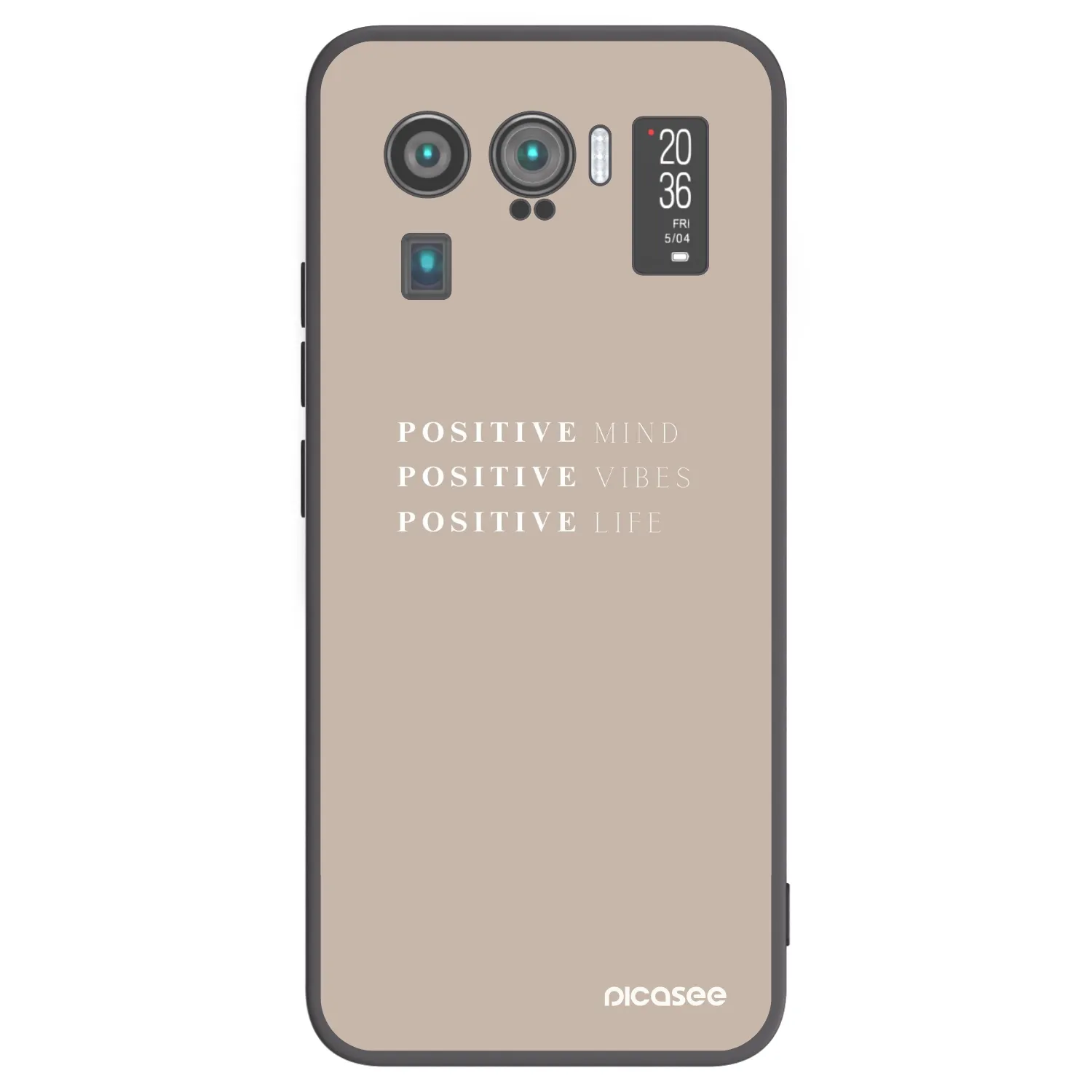 Picasee crna silikonska maskica za Xiaomi Mi 11 Ultra - Positive Vibes