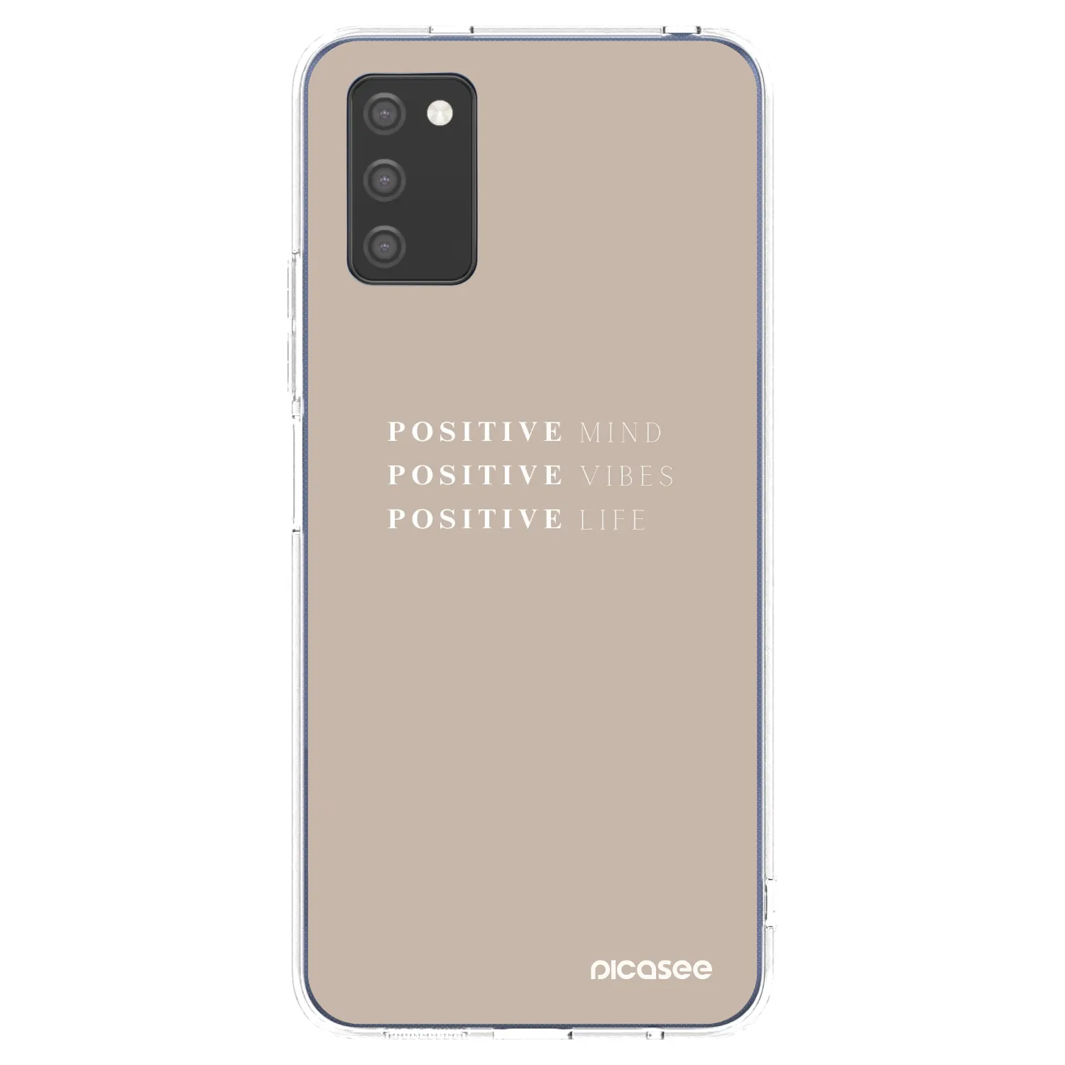 Picasee silikonska prozirna maskica za Samsung Galaxy A02s A025G - Positive Vibes