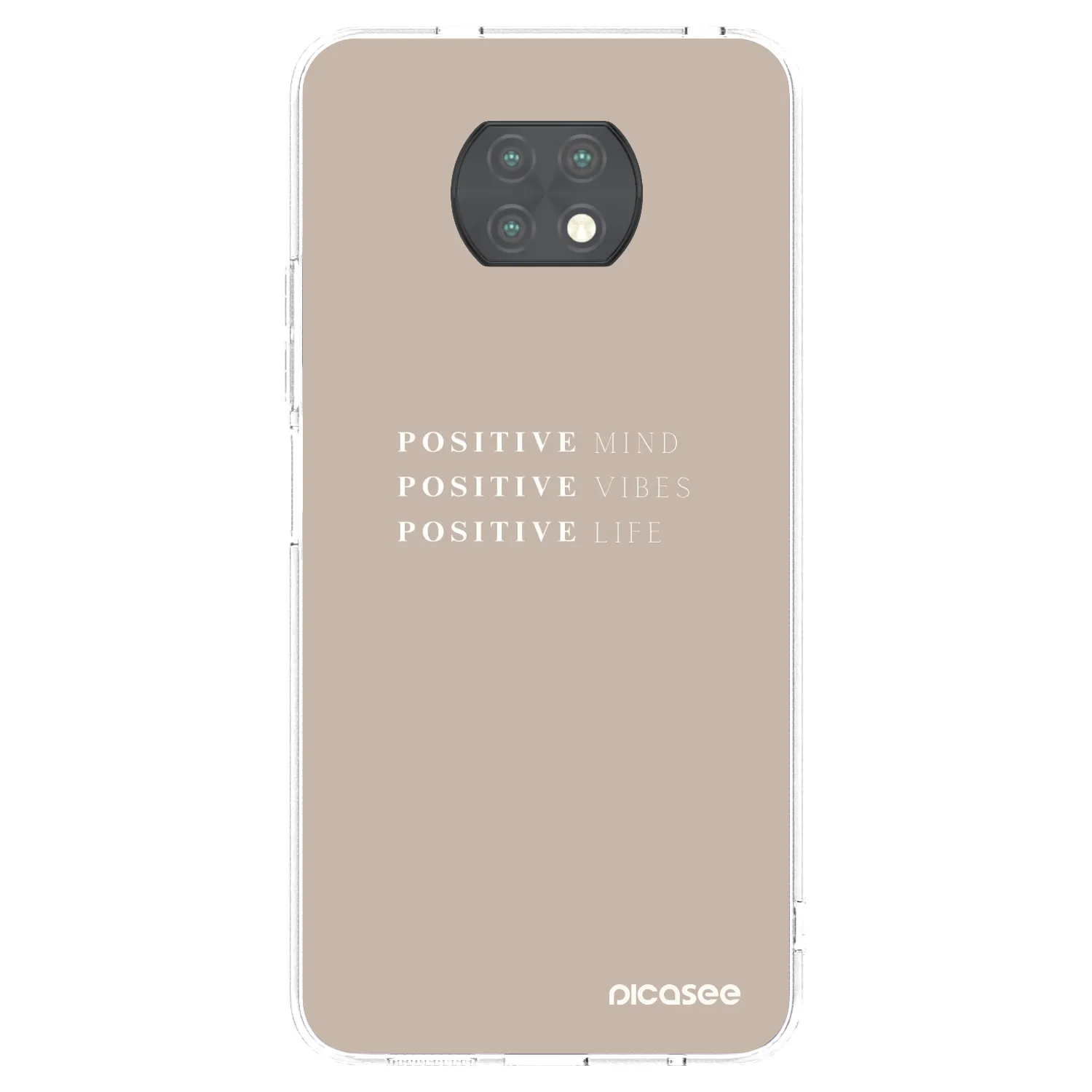 Picasee silikonska prozirna maskica za Xiaomi Redmi Note 9T - Positive Vibes