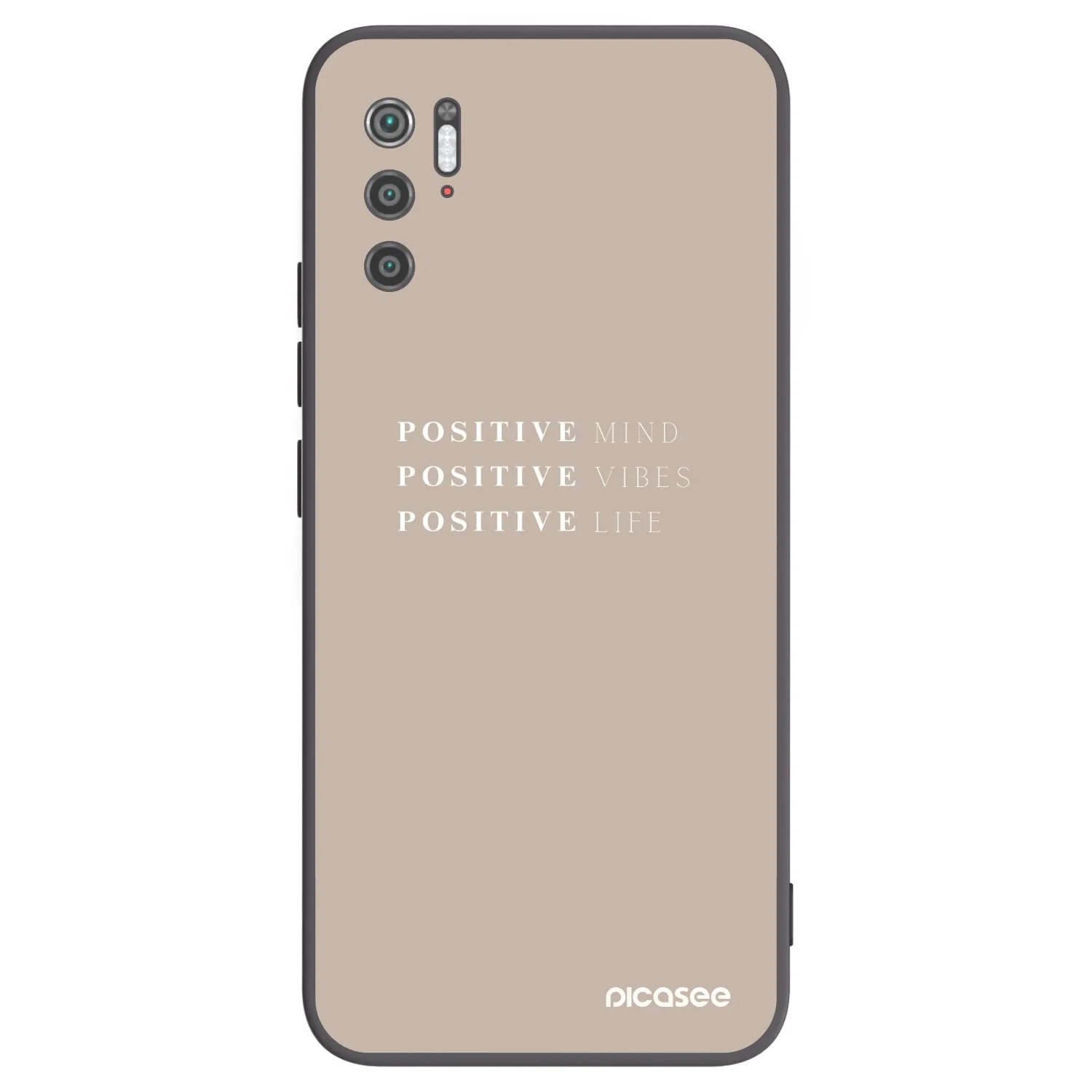 Picasee crna silikonska maskica za Xiaomi Poco M3 Pro 5G - Positive Vibes