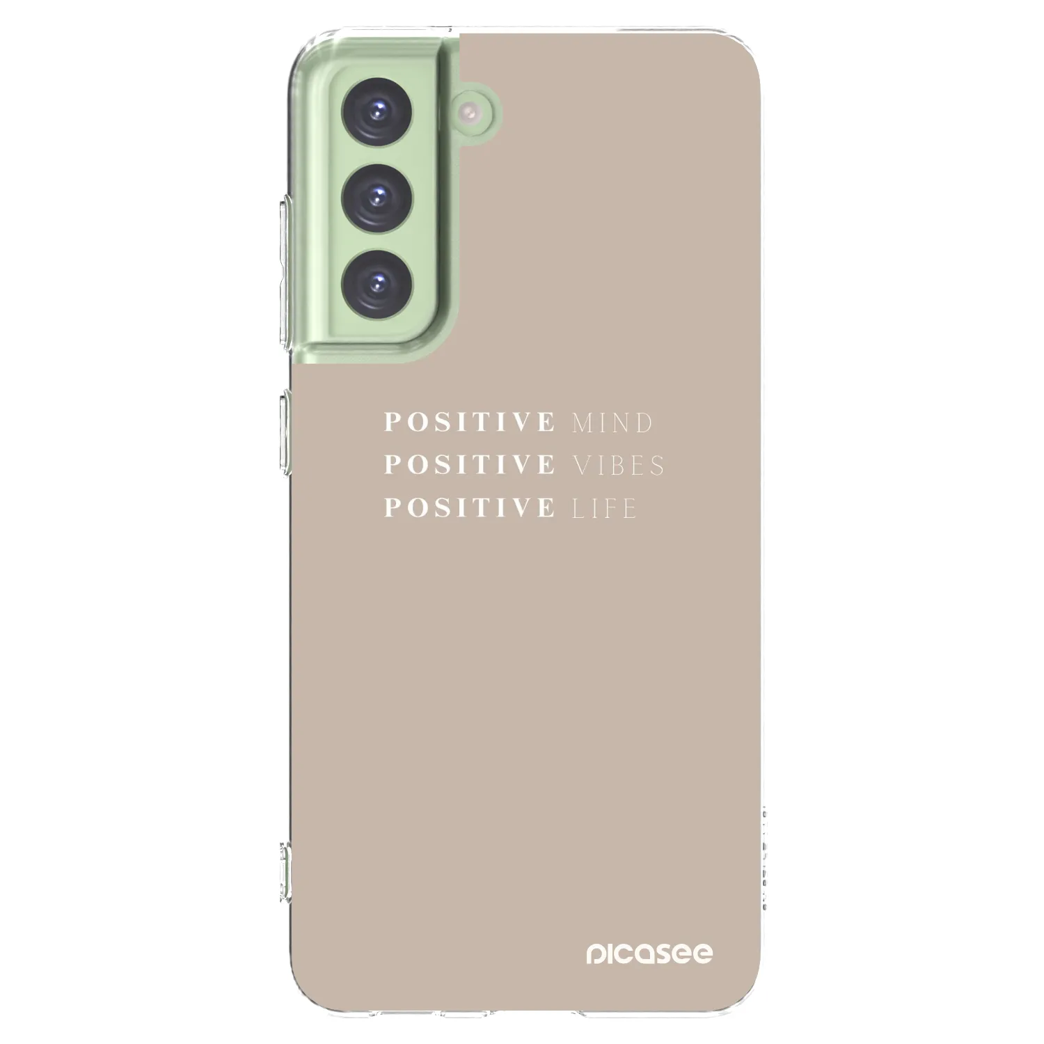 Picasee silikonska prozirna maskica za Samsung Galaxy S21 FE 5G - Positive Vibes
