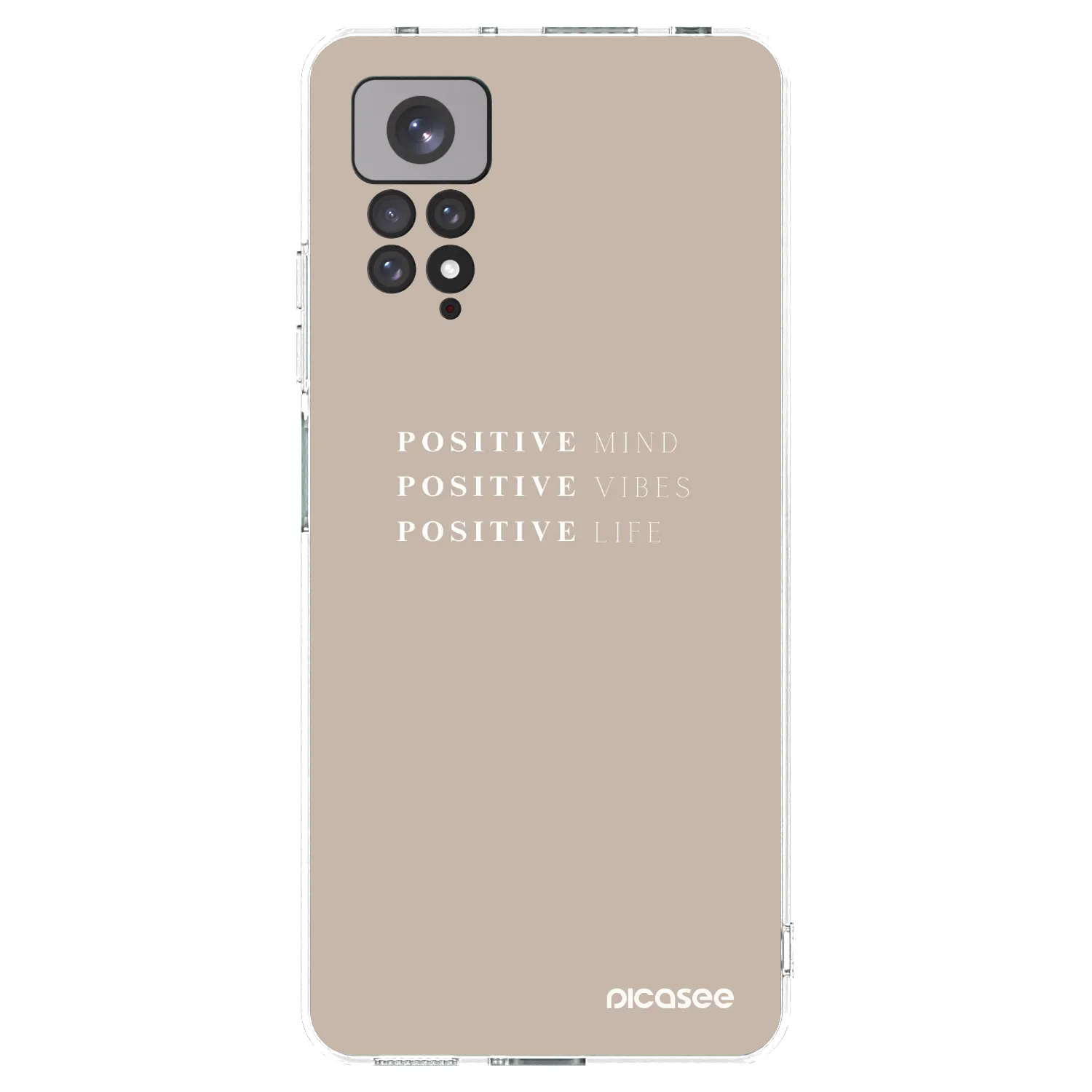 Picasee silikonska prozirna maskica za Xiaomi Redmi Note 11 - Positive Vibes