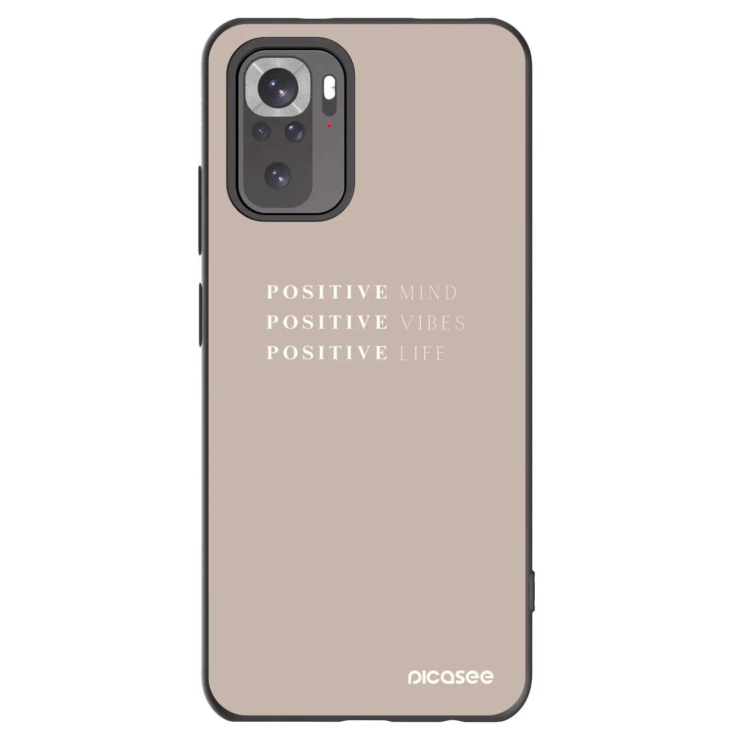 Picasee crna silikonska maskica za Xiaomi Redmi Note 11S 4G - Positive Vibes