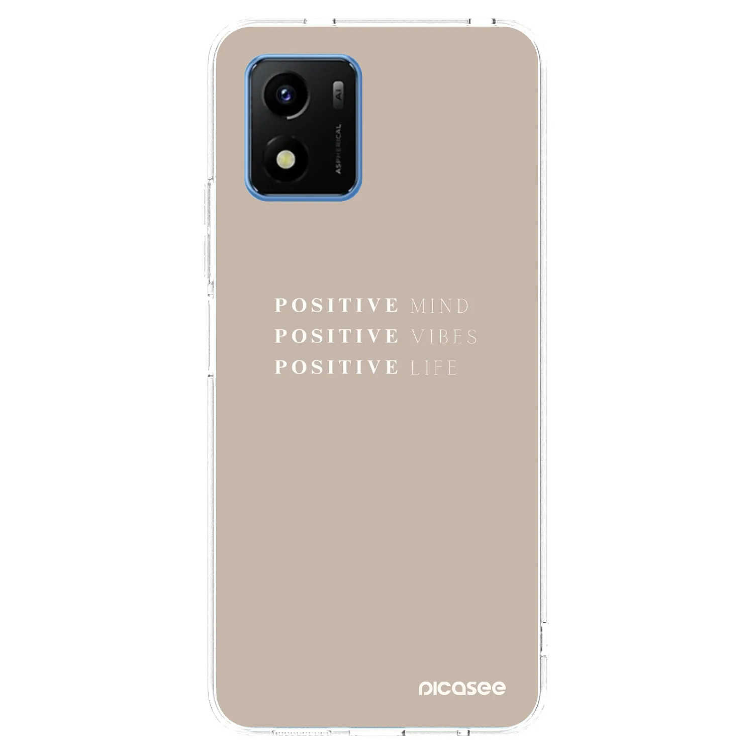 Picasee silikonska prozirna maskica za Vivo Y01 - Positive Vibes