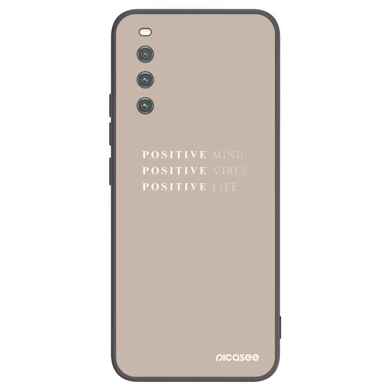 Picasee crna silikonska maskica za Sony Xperia 10 IV 5G - Positive Vibes