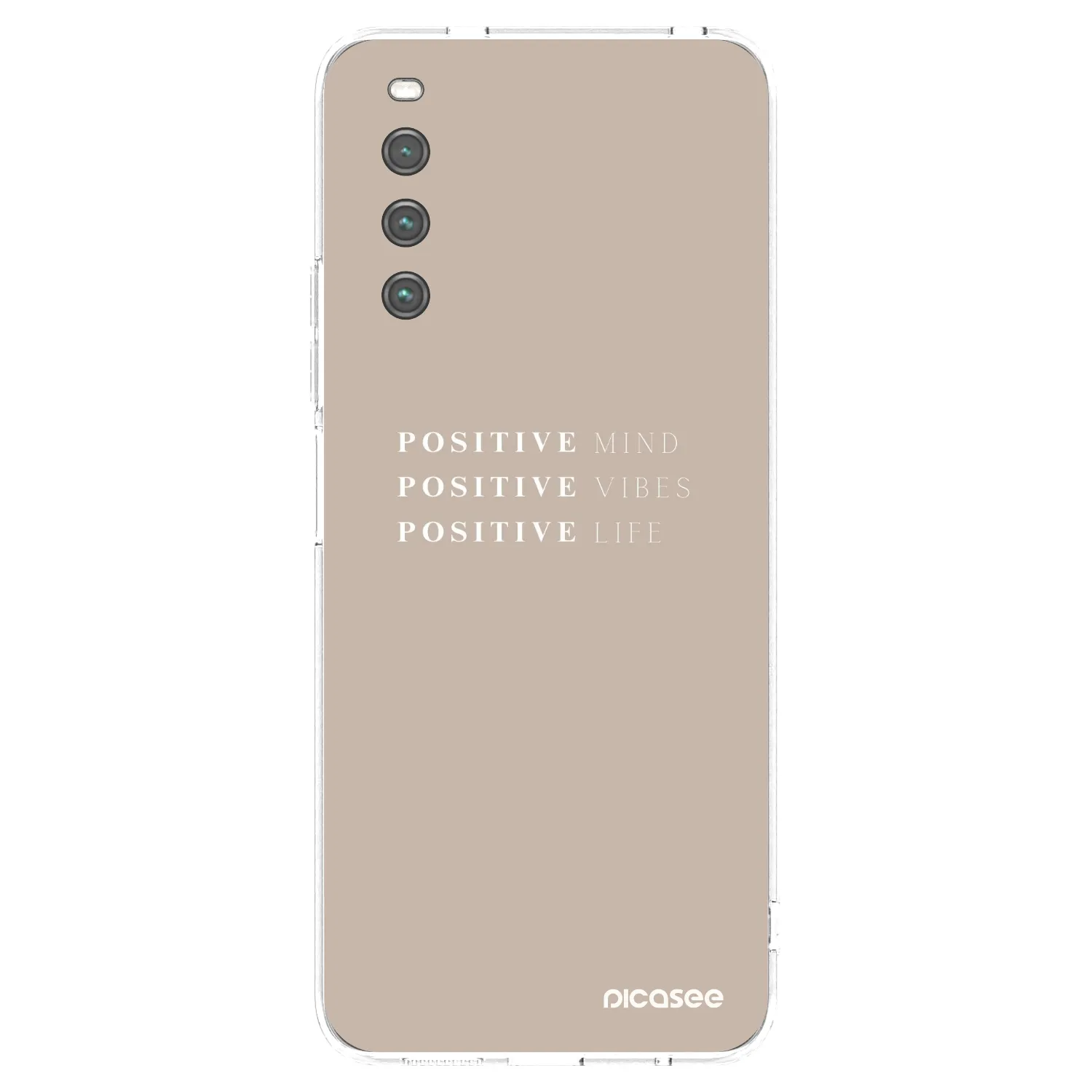 Picasee silikonska prozirna maskica za Sony Xperia 10 IV 5G - Positive Vibes
