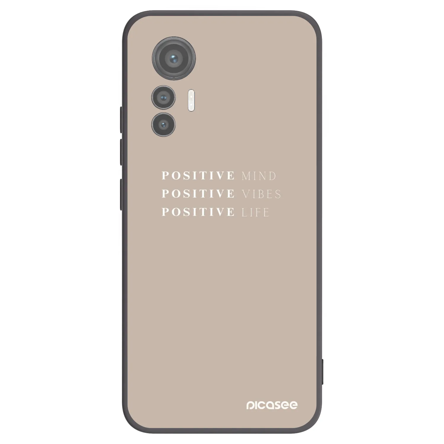 Picasee crna silikonska maskica za Xiaomi 12 Lite - Positive Vibes