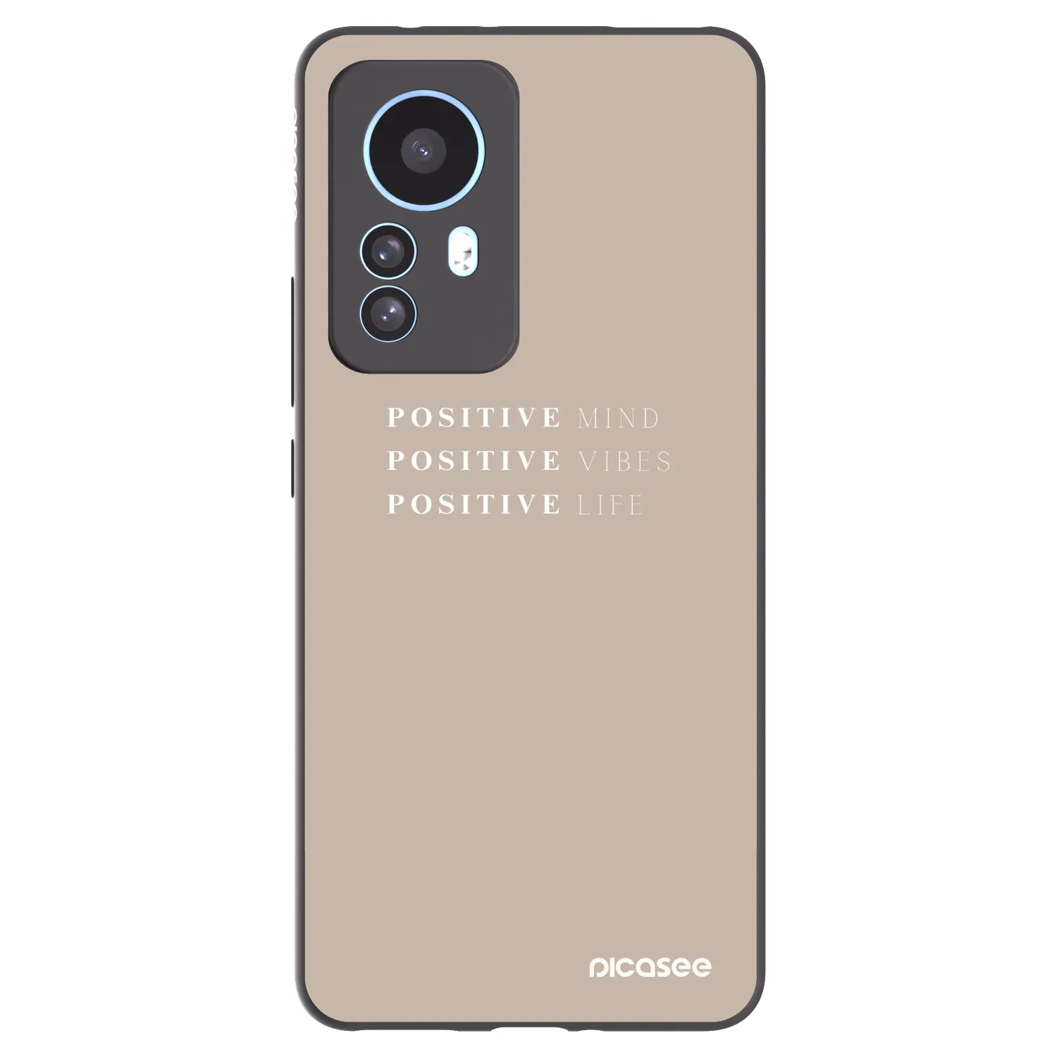 Picasee crna silikonska maskica za Xiaomi 12T Pro - Positive Vibes
