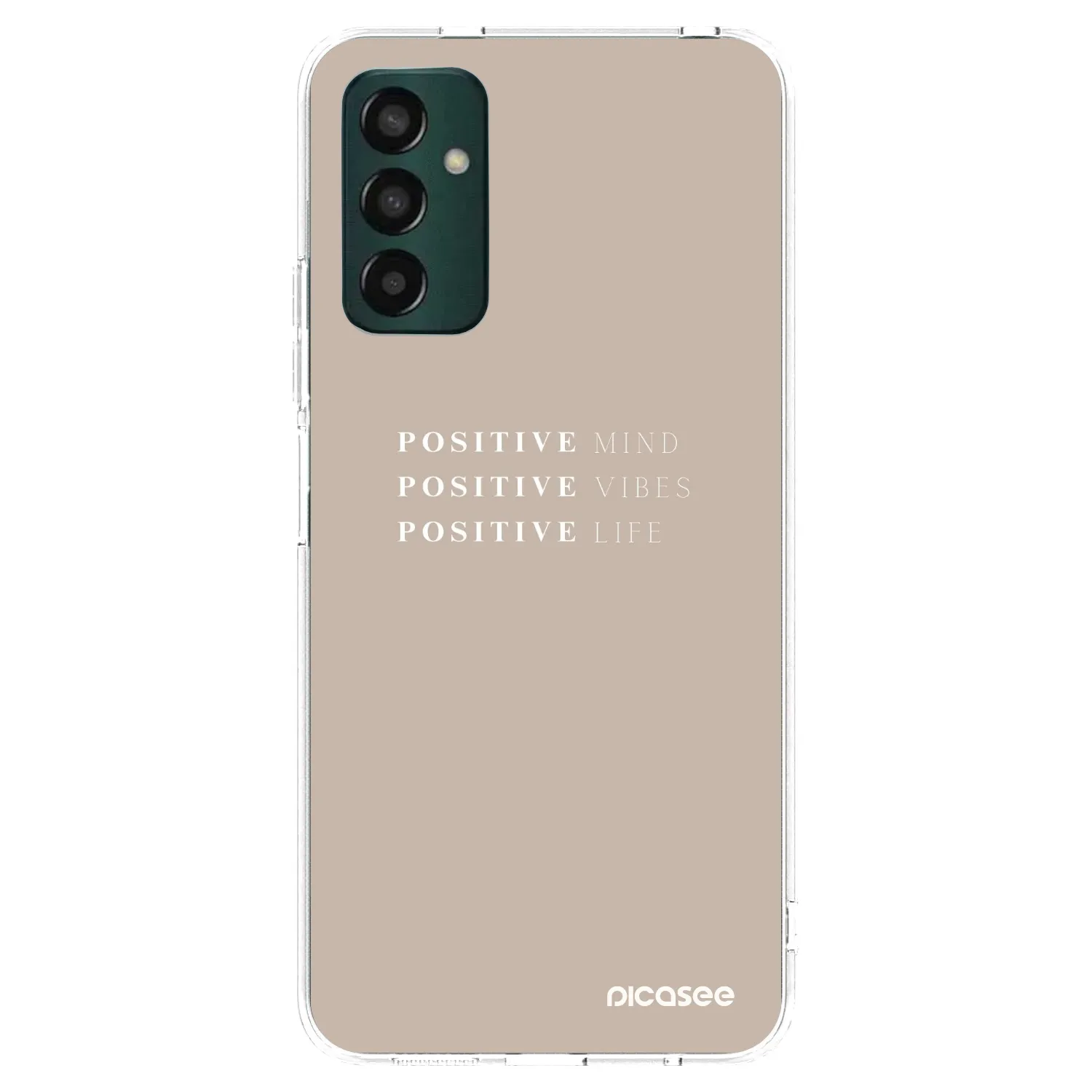 Picasee silikonska prozirna maskica za Samsung Galaxy M23 5G - Positive Vibes