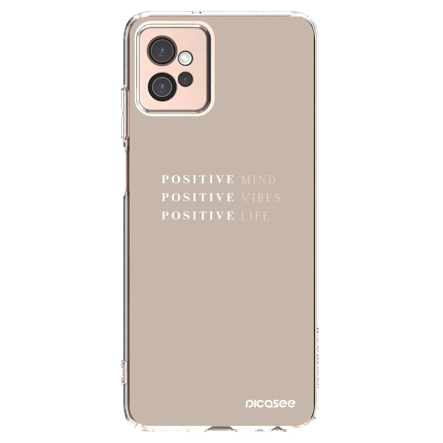 Picasee silikonska prozirna maskica za Motorola Moto G32 - Positive Vibes
