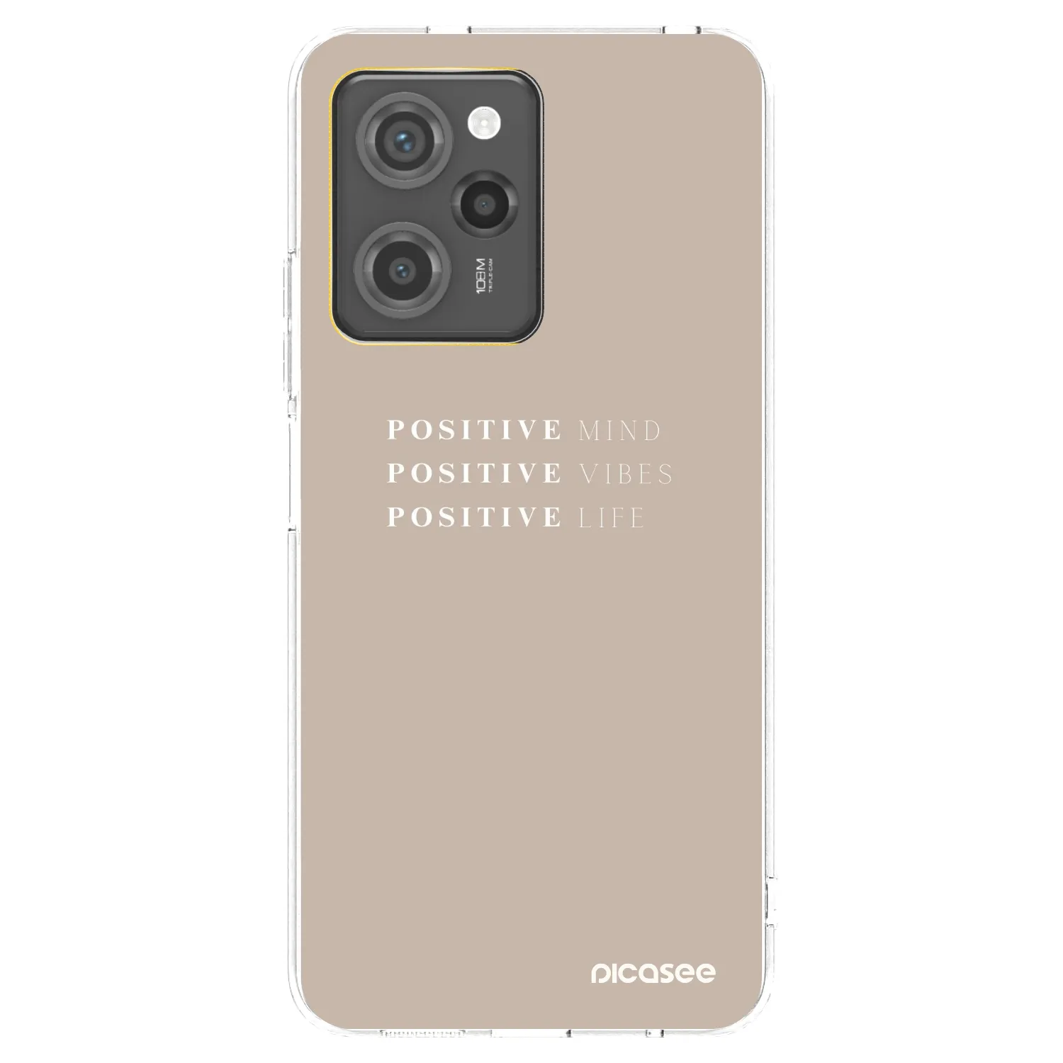 Picasee silikonska prozirna maskica za Xiaomi Poco X5 Pro - Positive Vibes