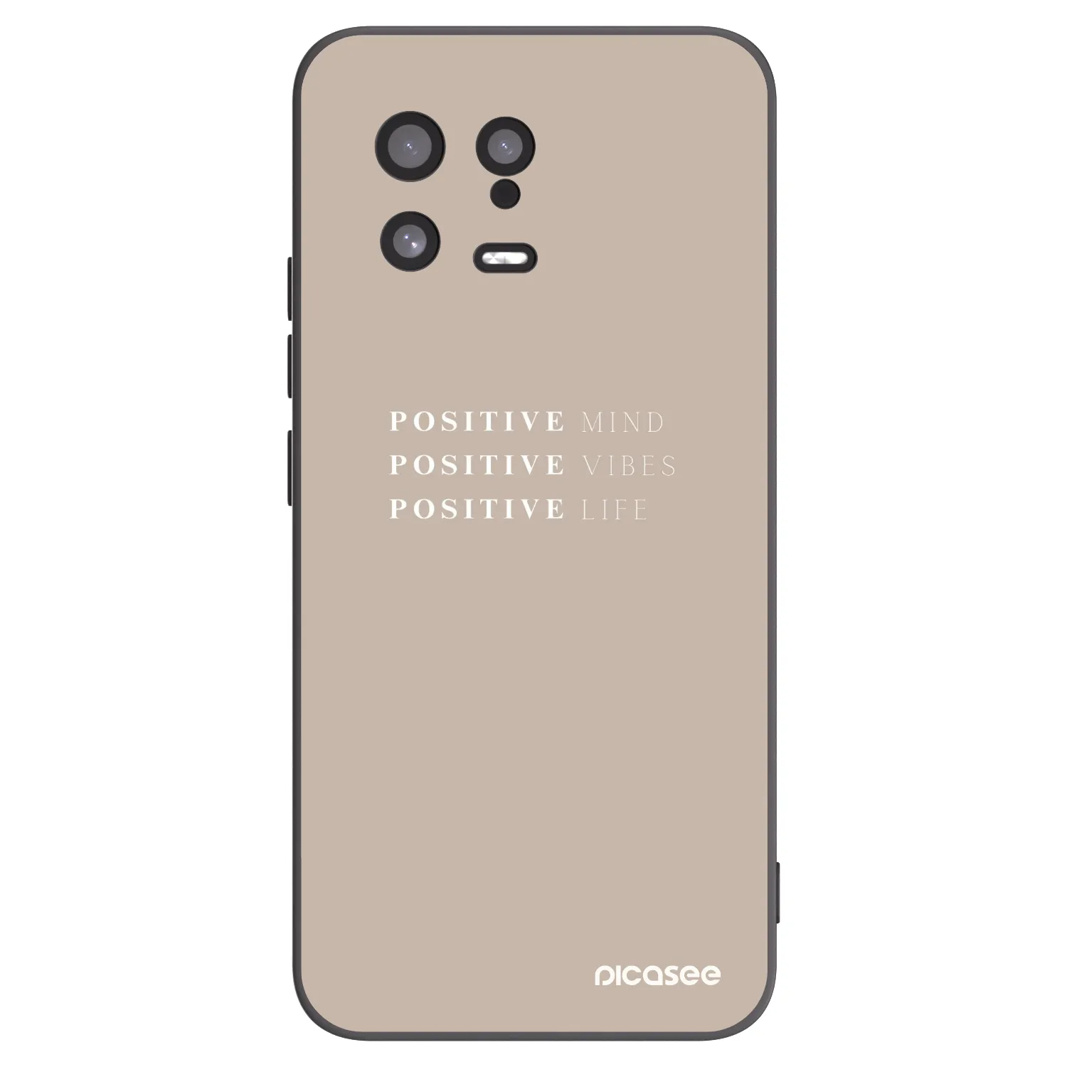Picasee crna silikonska maskica za Xiaomi 13 - Positive Vibes