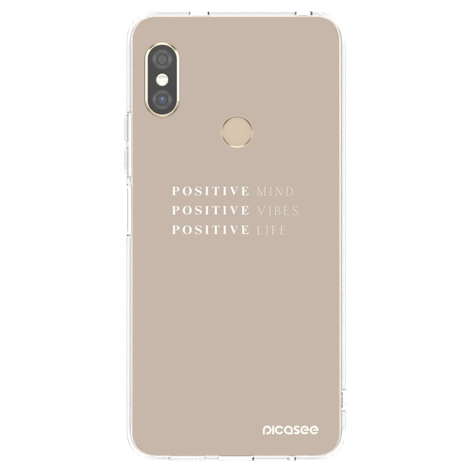 Picasee silikonska prozirna maskica za Xiaomi Redmi Note 5 Global - Positive Vibes