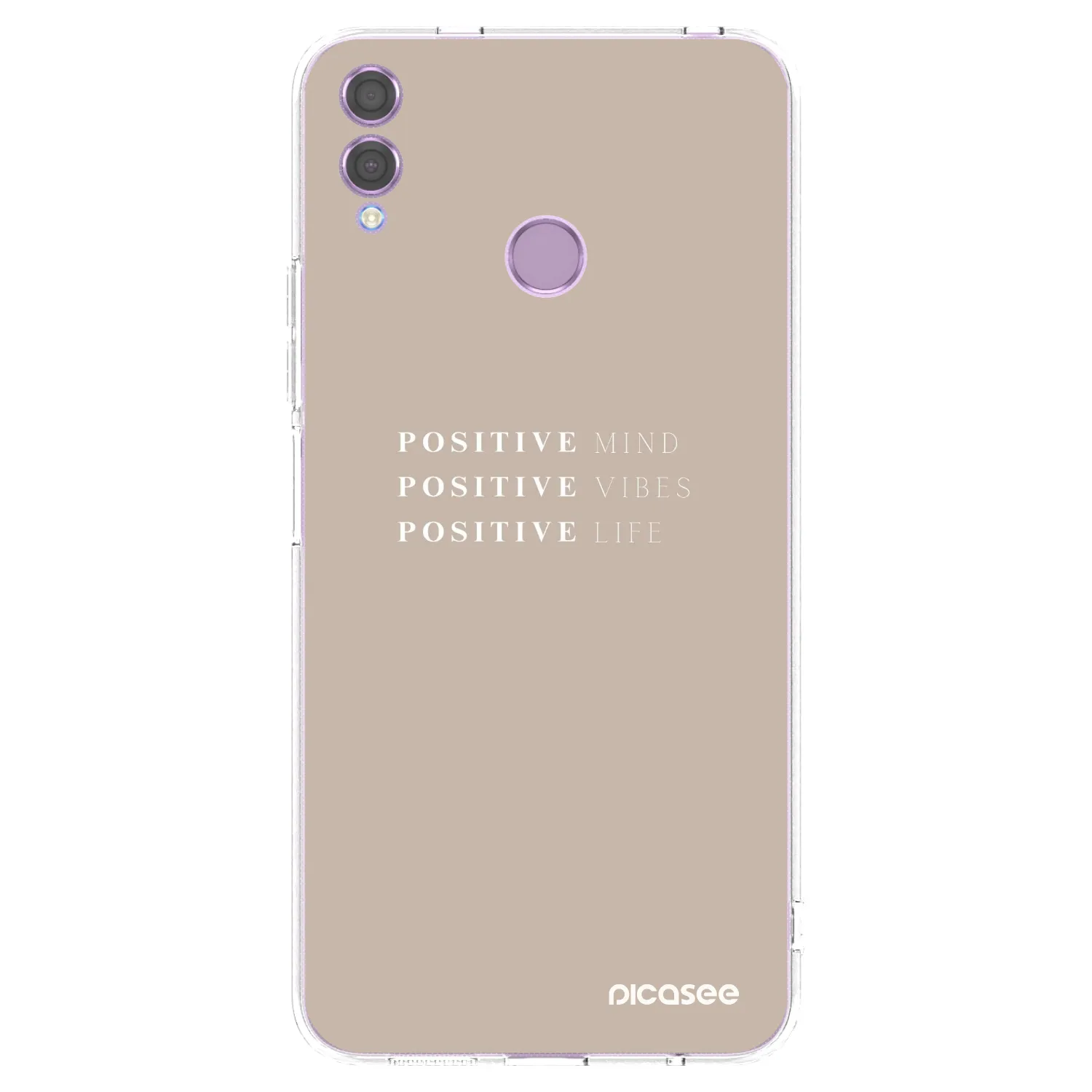 Picasee silikonska prozirna maskica za Honor 8X - Positive Vibes