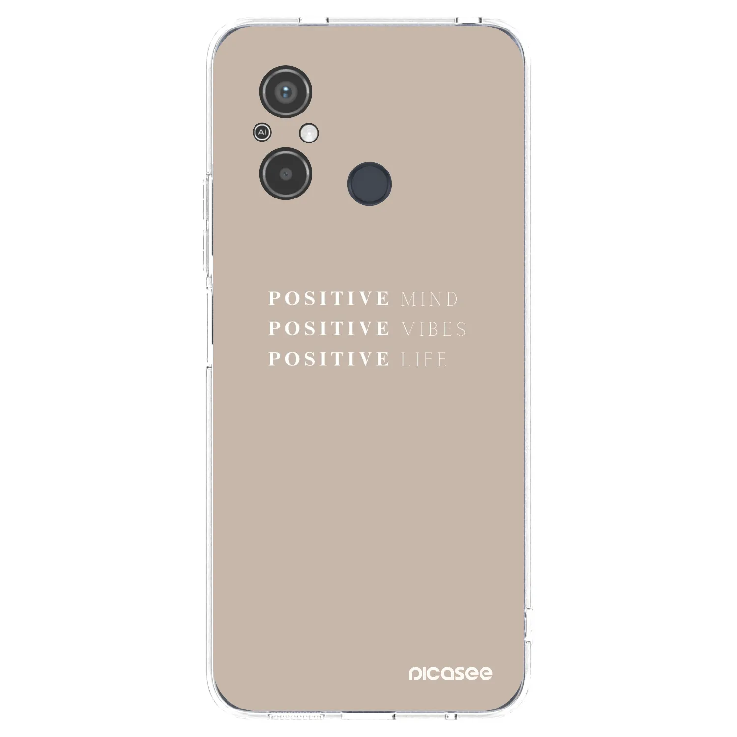 Picasee silikonska prozirna maskica za Xiaomi Redmi 12C - Positive Vibes